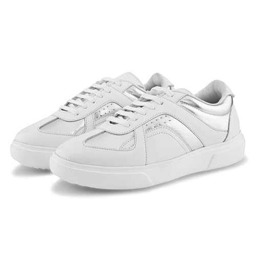 Image of Centrino Women's Sneakers | Cushioned Insole Trendy Shoes | Stylish Modern Sneakers | Lightweight Casual Solid Walking Sneakers| Perfect for Running /Training /Gym /Office Wear Casual Shoes (9349)