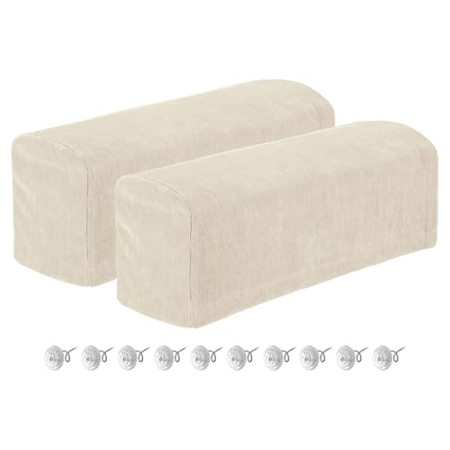 Fundas elásticas de felpilla para reposabrazos de sofá relax 2