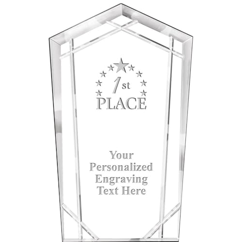 Crown Awards Personalized 7" Engraved 1st Place Hera Shrine Acrylic Award