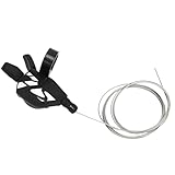 NDNCZDHC Bike Gear Shifter Aluminum Alloy Bike Brake Levers Black 7 Speed Shifter Waterproof Gear Shifter for 22.2mm Handlebars