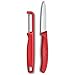 Price comparison product image Victorinox Swiss Classic paring Knife Set with Peeler, for Vegetables and Fruit, 2-Piece, Extra-Sharp Blade, Red