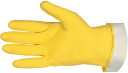 Chemical Resistant Gloves, L, 12"L, Fishscale Grip, 12 pk.