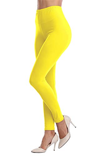 Image of Kotii Women's Soft Full Length Leggings High Waist Ankle Length Leggings Pants Tights