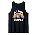 A Little Feral Cute Funny Feral Raccoon Summer Kids Boys Tank Top