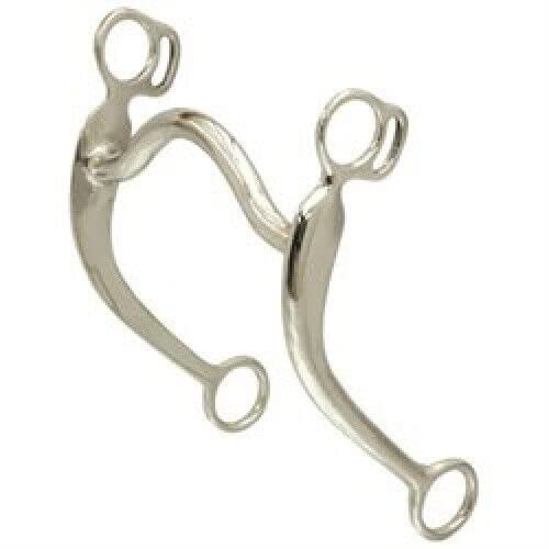 Abetta Sweetwater Chrome Plated 5" Roper Bit Medium Port 8" Shanks Horse Tack