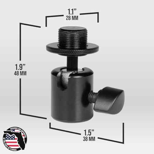 image for Gator Frameworks Ball-and-Socket Head Microphone Adapter with Angle Ad