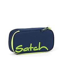 Satch Schlamperbox Toxic Yellow - Dunkelblau – Ansicht 1