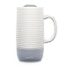 Ello Jane Ceramic Travel Mug with Slider Lid, 18 oz, Grey