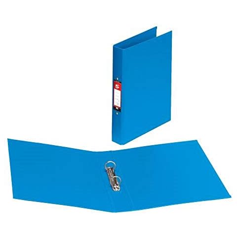 5 Star Ringordner PVC 2 O-Ringe 25 mm DIN A4 10 Stück blau Cover