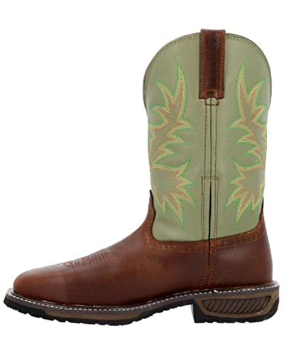 Durango® Workhorse™ Spanish Chestnut Cactus Steel Toe Western Work Boot Size 13(W) #TOP13