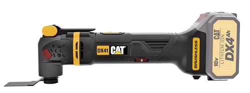 MULTIFERRAMENTA OSCILANTE A BATERIA CATERPILLAR BRUSHLESS 18V DX41B - BATERIA E CARREGADOR NÃO INCLU
