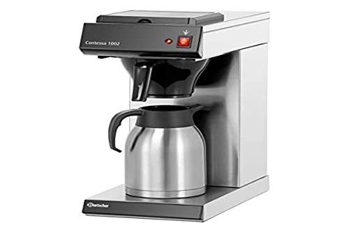 Bartscher A190043 Edelstahl Kaffeemaschine, 2L Kapazität