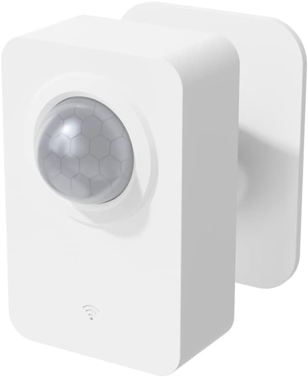 MincoHome WiFi PIR Movement Sensor for Alarm System and Sensible Dwelling Automation, Broad Detection Vary, Suitable with Alexa and Google Assistant (White)