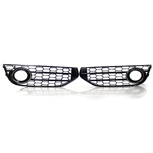 FGBQKP(小さな店) アウディ A4 B8 B8.5 オールロード 2009 2010 2011 2012 2013 2014 2015 車のフロントフォグランプグリルグリルフォグランプカバートリムアクセサリー(Chrome)