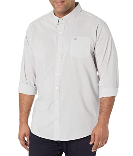 Dockers Men's Classic Fit Long Sleeve Signature Comfort Flex Shirt (Standard and Big & Tall)