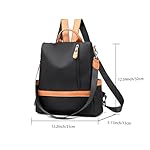 Backpack Purse for Women, Anti Theft Backpack Fashion Backpack Purse, Womens Backpack Purses Cute Backpack, Travel Backpacks Satchel Handbags Ladies Shoulder Bags Multi Purpose Design (Black) - Image 2
