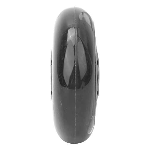 3in Casters Wheel Black Transparent Silent PU with 608ZZ Bearing Skates Luggage Cart, Multifunctional Accessory For Home Use