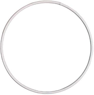Event Decor Large White Coated Metal Ring for Crafts - 60cm | Metal Wire & Craft Hoops