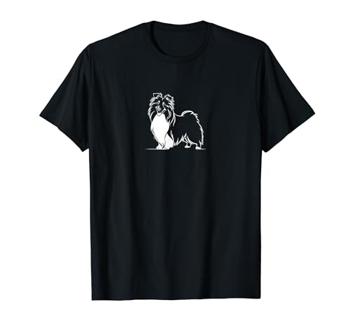 Shetland Sheepdog - Minimalista Sheltie Dog Breed Lover Camiseta
