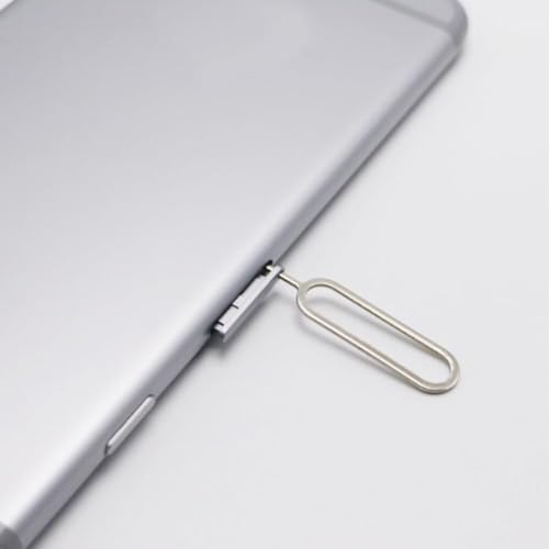 20PCS Sim Card Tray Eject Pins Ejector Removal Tool - Sim Card Ejection Tool, Eject Pin Key Tool Compatible with All Cell Phone Smartphone and More (Silver - Thumbnail 6