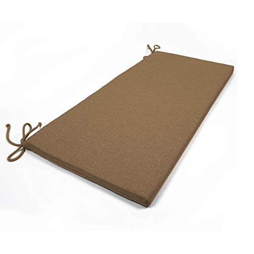 2 cojines para sillas - para bancos rectangulares y asientos de banco con 2 cordones antideslizantes - 50 % algodón, 50 % poliéster en diferentes colores y dimensiones - Hecho a pedido 30 x 90 cuerda