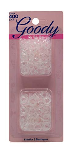 Goody Girls Value Clear Latex Elastics, 400 Count