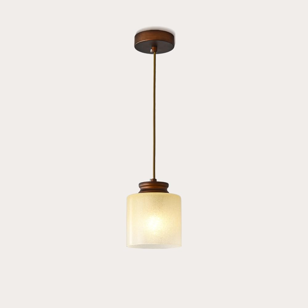 HUAYUSEDF Vintage Industrial Frosted Glass Pendant Light Fixture Metal Mid Century Modern Kitchen Island Ceiling Hanging Lamp Adjustable Nordic Farmhouse Chandelier for Living Room Dining Bedroom