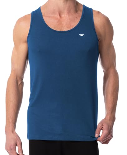 AMERICAN HEAVEN Men's 5 Pack Tank Tops | Ultra Soft Cotton Rayon Stretch Athletic Workout Tanks2