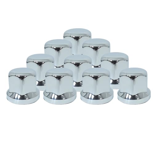 PROMOLINK Tapas de tuercas de rueda de camión de 32mm Tapas de tornillos de rueda Pernos de rueda Tapas de llantas Tapacubos (60, Corto)