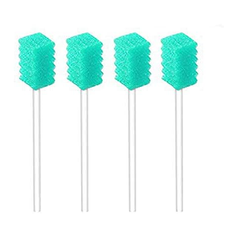 (50 Pack) Disposable Oral Swabs, Sterile Dental Sponge Swabsticks Unflavored for Mouth & Gum Cleaning Cover