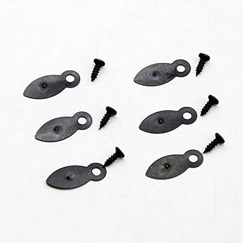 zs 50set Pompe de métal Noir Miroir Cadre Photo Turn Bouton Crochets Blackboard Turnboutton Turnboutton Serrure rotative Brads Fixation Accessoires Yc708