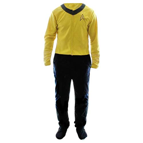 Bioworld Star Trek Gold Uniform Onesie Footie Pajama | M
