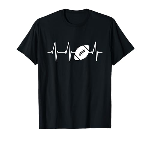 Fútbol Heartbeat Tee Camiseta de fútbol Regalo Jugador de fútbol Camiseta