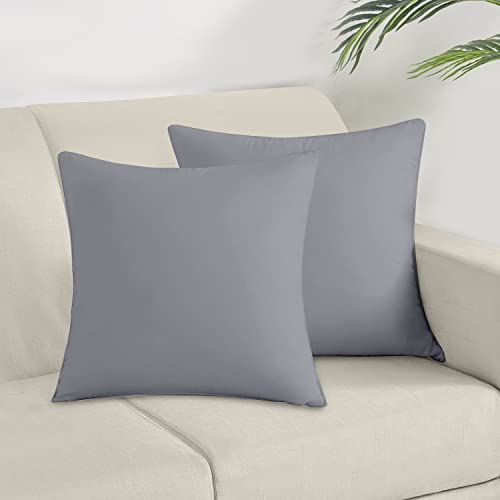 Set Of 2 German Xl Pillowcases 600 Tc 600 Tc 100% Egyptian Cotton Pillowcases Natural, Ultra Soft & Silky, Made With Sateen Weave Bed Pillow Cover Of Hotel Quality - 31" X 31"(80X80 Cm)- Silver #TOP4