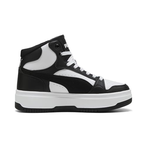 PUMA Rebound Femme Mid Sneaker White White-Black - Image 6