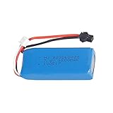  7,4V 1200mAh 2S Lipo Akku für H26 H26C H26W H26D H26HW RC Hubschrauber Quadcopter Drone Ersatzteile 7,4V 803060 Akku (Color : Gold)