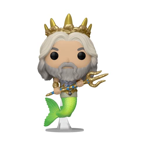 Funko Pop! Disney: The Little Mermaid - King Triton - Little Mermaid Live Action - Figura de Vinilo Coleccionable - Idea de Regalo- Mercancia Oficial - Juguetes para Niños y Adultos - Movies Fans