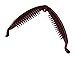 Zhooch Banana Hair Clip - Long Fish 4 inches. Ponytail Holder, Strong Hold for Thick, Medium, Long Hair. Made in Korea. (Deep Burgundy)