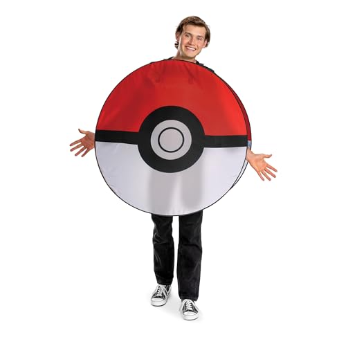 Disguise Disfraz de Pokémon Pokeball, accesorio oficial de Pokémon Pop Out para adultos y niños, talla única