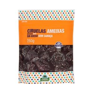 'Ciruelas desecadas sin hueso Hacendado Paquete 250 g Pack 2'