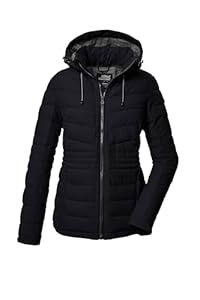 killtec Damen Steppjacke mit abzippbarer Kapuze/Funktionsjacke ist wasserabweisend KOW 10 WMN QLTD JCKT, schwarz, 42, 41807-000