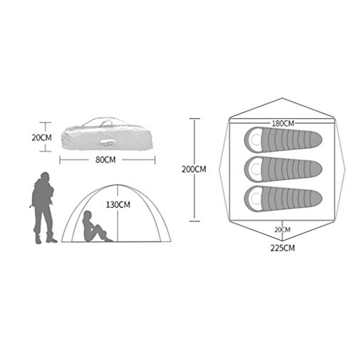 Carpa automática GeRRiT para 2 personas resistente al agua miniatura 4