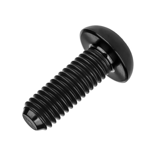 Image of Titanium Bolt M4x6 8 10 12 15 20mm Hex Head Screws for Bicycle Pack of 4 (Black, M4x12mm)
