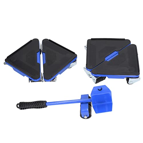 Catálogo de Ruedas para refrigerador comprados en linea. 46 ZAWELIYO Elevador de Muebles Mover Rueda Universal Dolly 300 Kg Rodamiento Sofá Mesa Gabinete Azul Amarillo Rojo Aplicable para Pisos de Madera Alfombras (Azul)