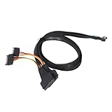 TRANSMISSION STABLE : câble de données de serveur PCIE 5.0 8i vers 2xSFF 8639 avec puissance 15P pour une transmission de puissance fiable et un taux de transfert de données stable.