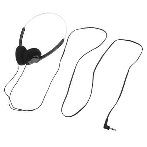 ANDRESLAD Vintage Retro Over-Ear Headphones Wired with Sponge Cushion, Lightweight Stereo Headset for Audio and Commuting, Compatible with Phones, Black