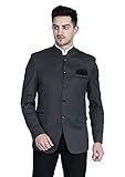 TAHVO Grey Bandgala Blazer with Hanky