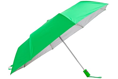 Image of Sun X-Series 3 Fold 40 inches, Automatic Open with UV Coating Umbrella (Green)