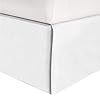 Elegant comfort 1 piece solid bed skirt 1500 premium hotel quality microfiber minimalist design with a modern look easy care wrinkle and stain resistant bedskirt cali king frosty white  urban country home decor