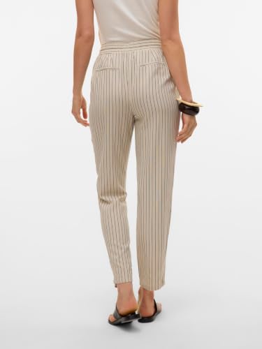 VERO MODA Vmjesmilo Lin Mw Ankle Pants WVN Noos – Ansicht 4